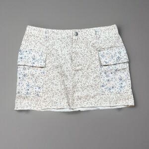 Altar'd State‎ Floral Mini Skirt Cottagecore Cargo Pockets Size M